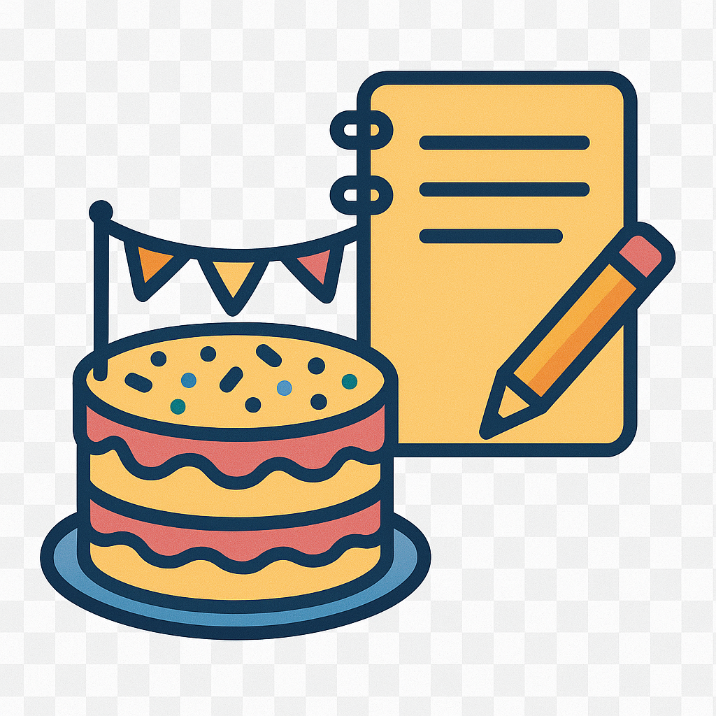 Cake Decorating Project Planner Notes