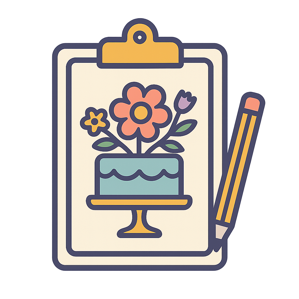 Floral Cake Design Planning Notes