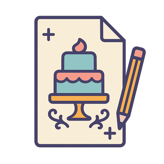 Cake Decorating Pattern & Template Notes